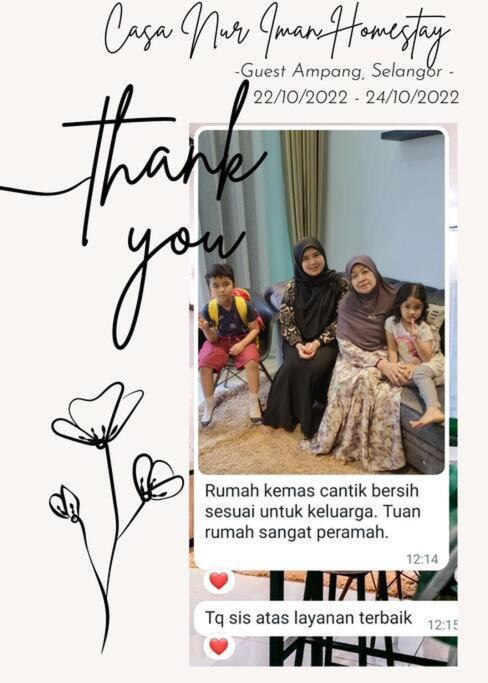 Homestay Casa Nur Iman @Adelia Kajang Exteriör bild